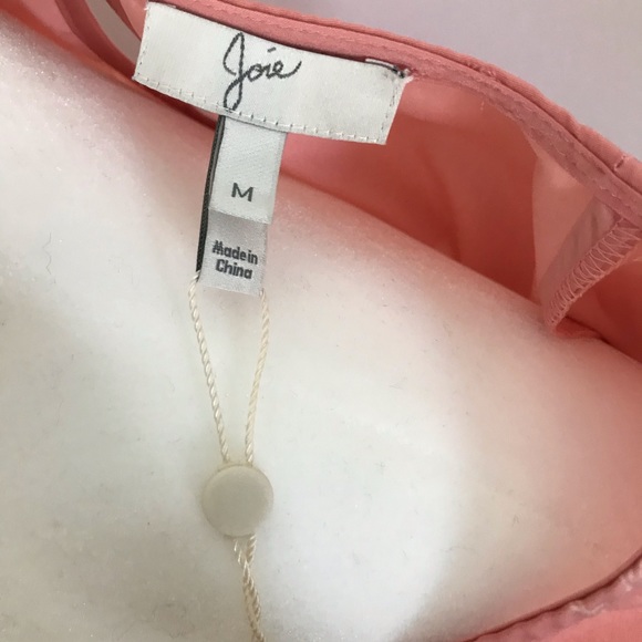 NEW Joie Arryn B Feather Print Dress Pink Kiss M - Picture 9 of 10